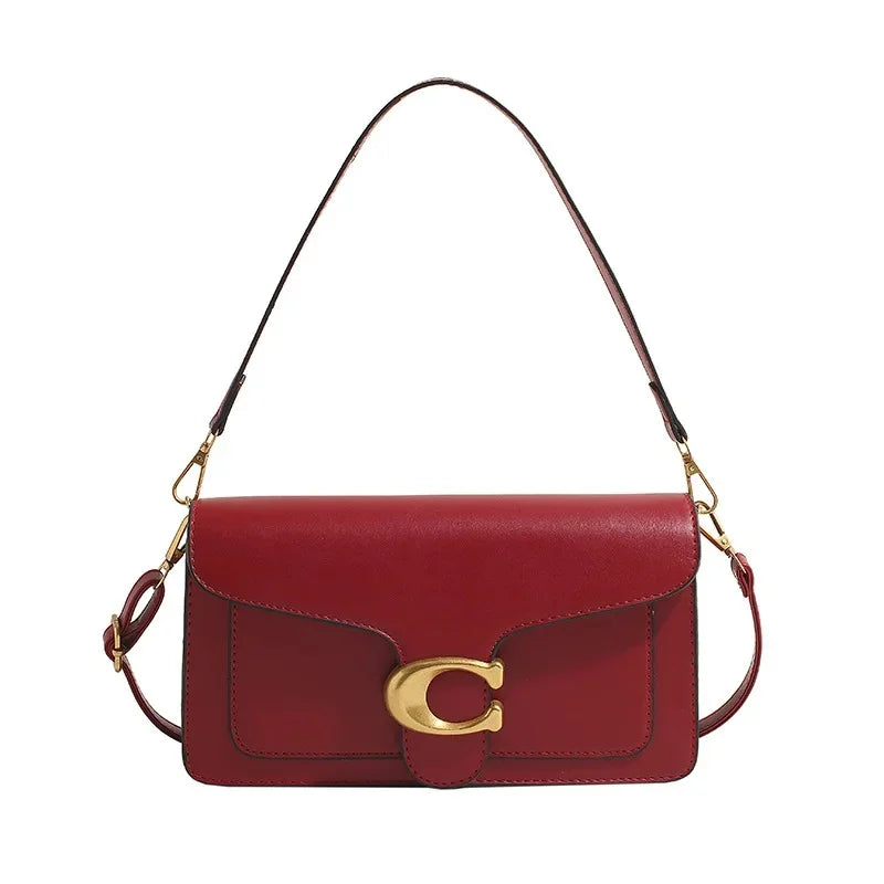 Sac à épaule femme synthétique bandoulière réglable minimaliste