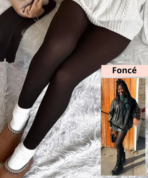 Collant femme doublé polaire chaud isolation thermique