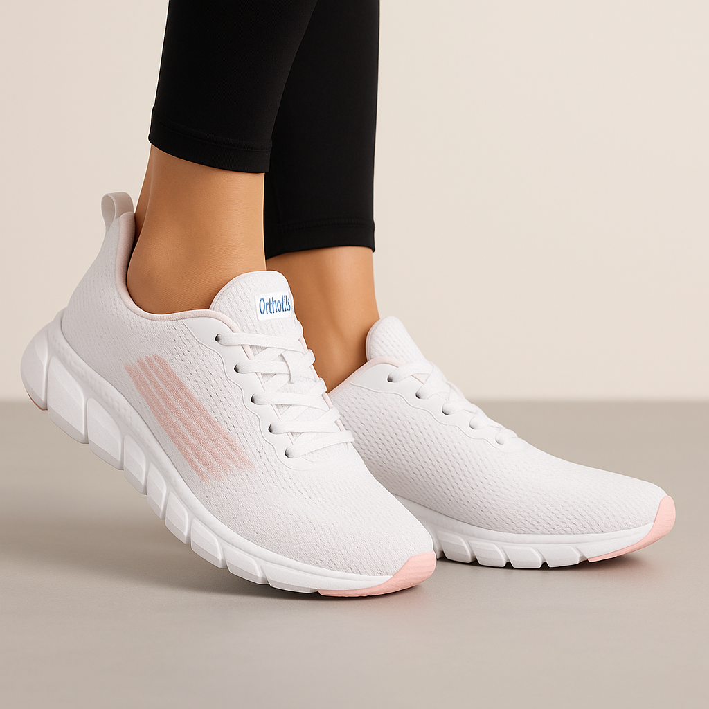 Chaussures orthopédiques femme tissu respirant semelle amortissante