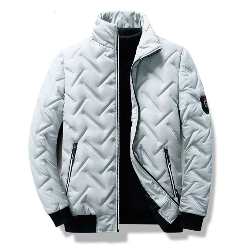 Veste d'hiver homme coton polyester coupe ample protection froid