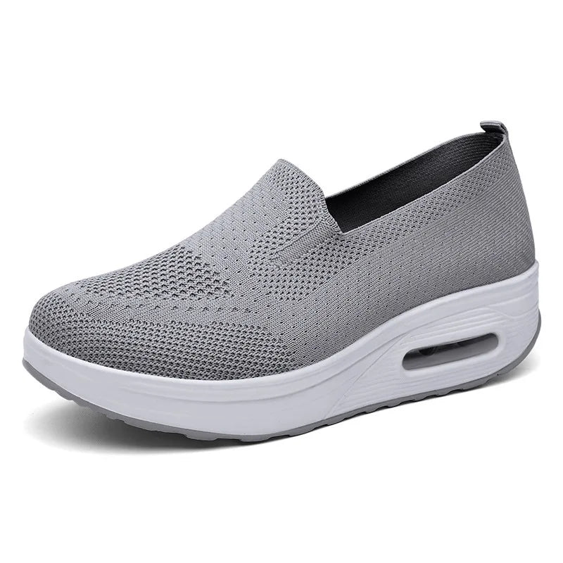 Chaussures orthopédiques femme maille respirante semelle EVA légère