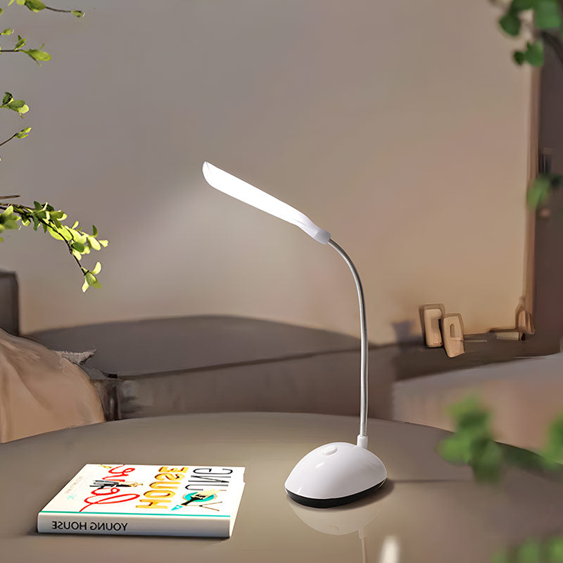 Lampe de chevet LED sans fil piles AAA bouton poussoir ABS