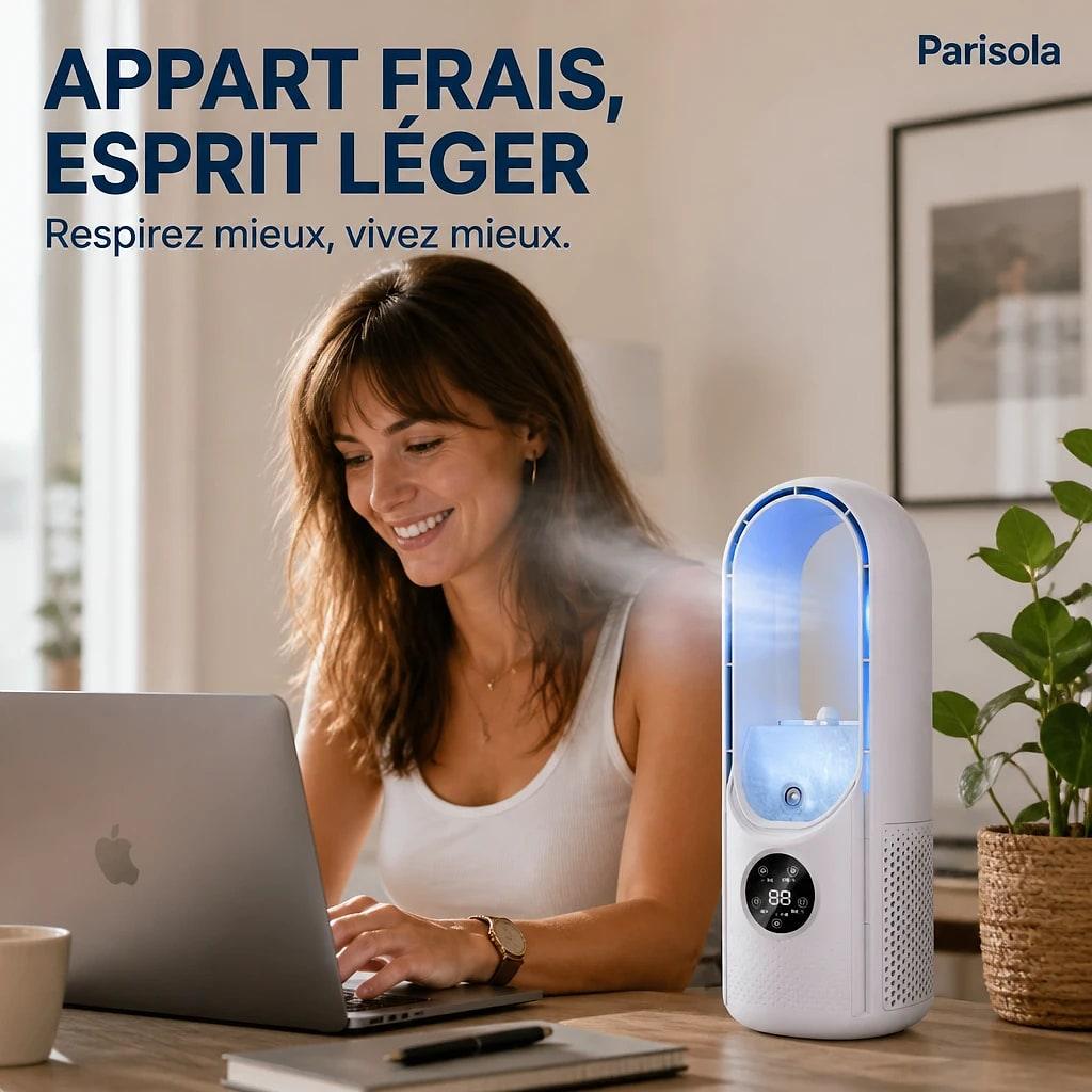 Ventilateur Sans Pale USB Humidificateur