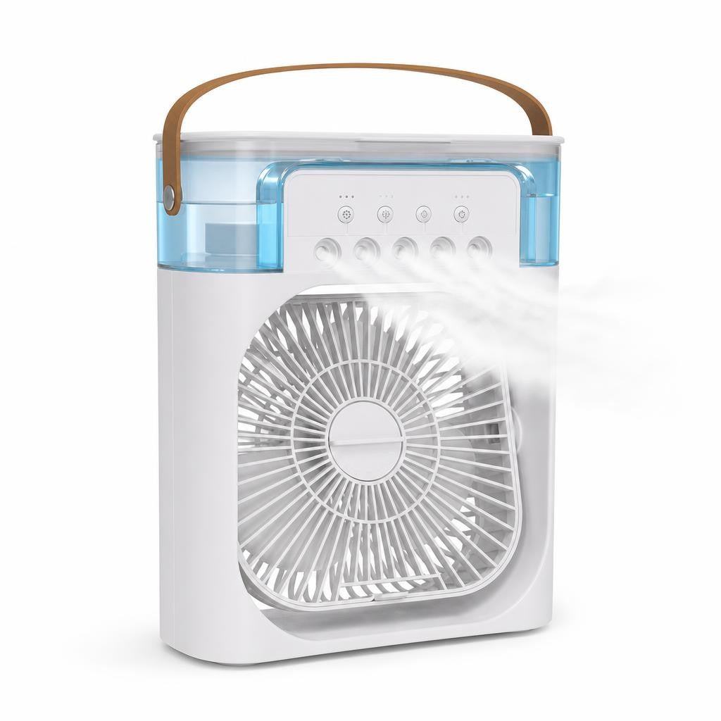 Ventilateur refroidisseur d'air 3 en 1 blanc - vue principale
