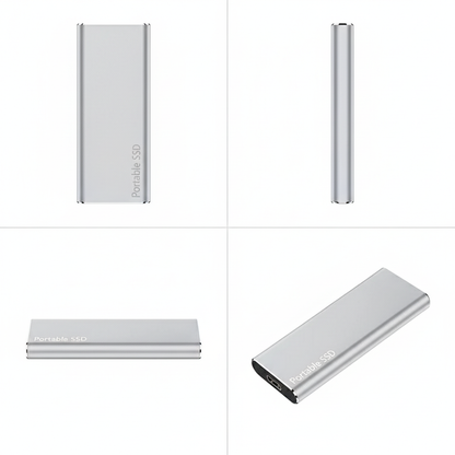 Disque dur externe 4 To USB-C compatible Windows macOS plug-and-play