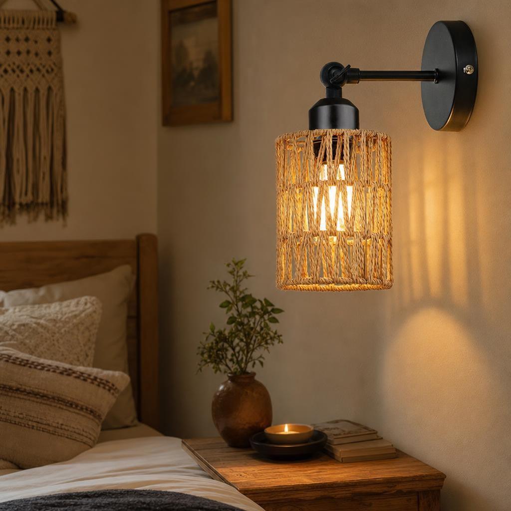 Applique bohème en situation dans une chambre cosy