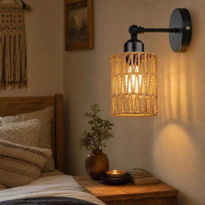 Applique bohème en situation dans une chambre cosy