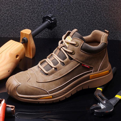 Bottes homme cuir synthétique semelle EVA caoutchouc résistantes