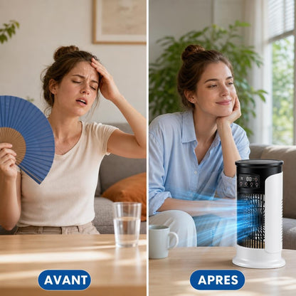 Comparaison avant / après : la fraîcheur