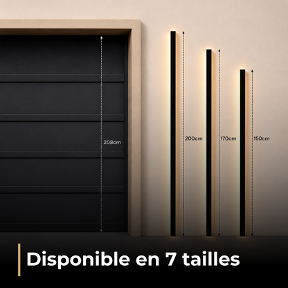 Applique murale extérieure LED IP65 métal acrylique dimmable