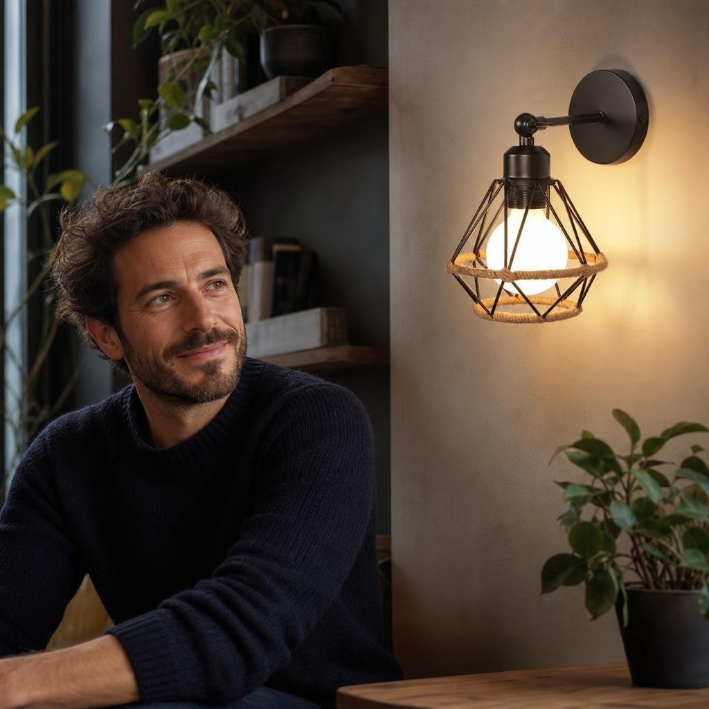 Client satisfait dans un intérieur moderne