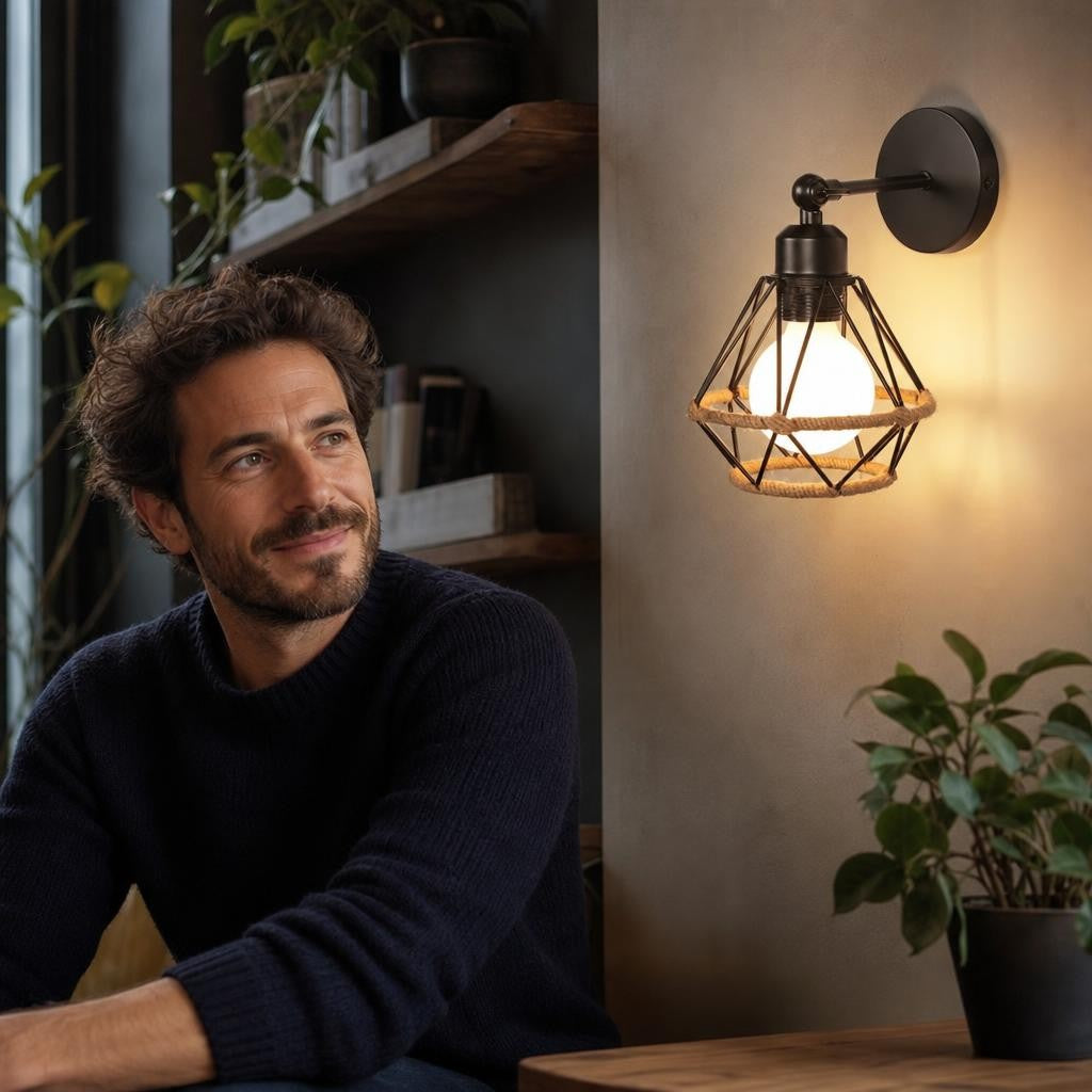 Client satisfait dans un intérieur moderne