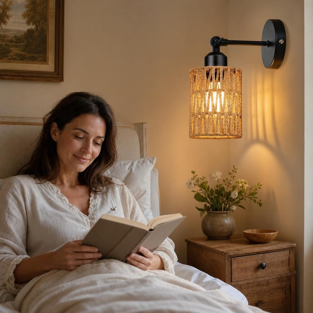 Cliente satisfaite dans une chambre bohème