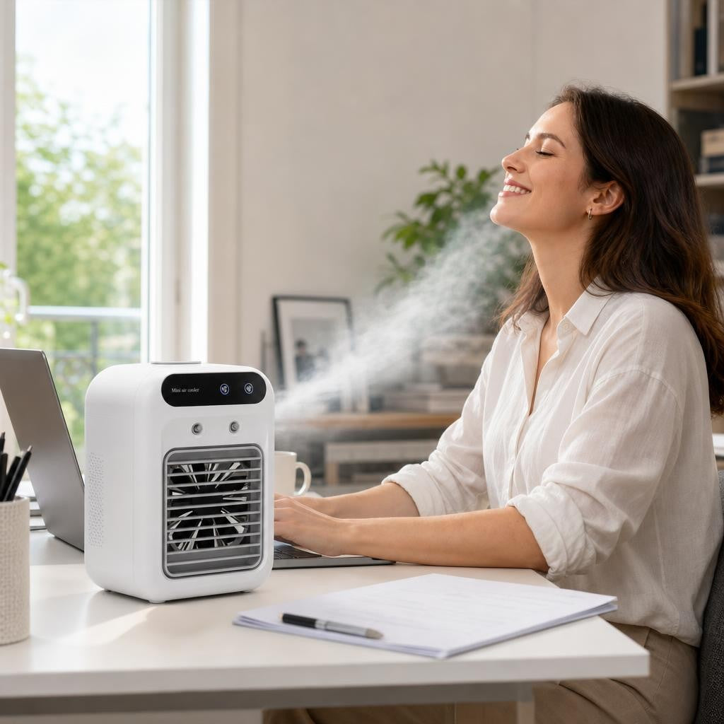Cliente satisfaite avec le ventilateur refroidisseur Parisola