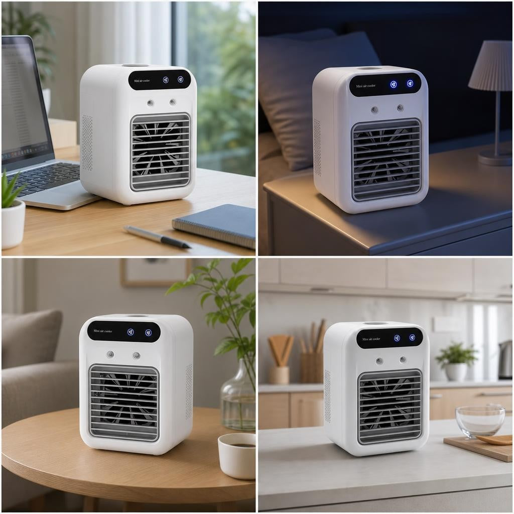 Ventilateur refroidisseur Parisola dans 4 pièces différentes