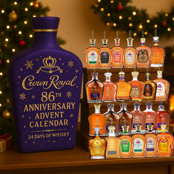 Calendrier de l'Avent 24 mini bouteilles décoratives whisky bière boissons collection Noël