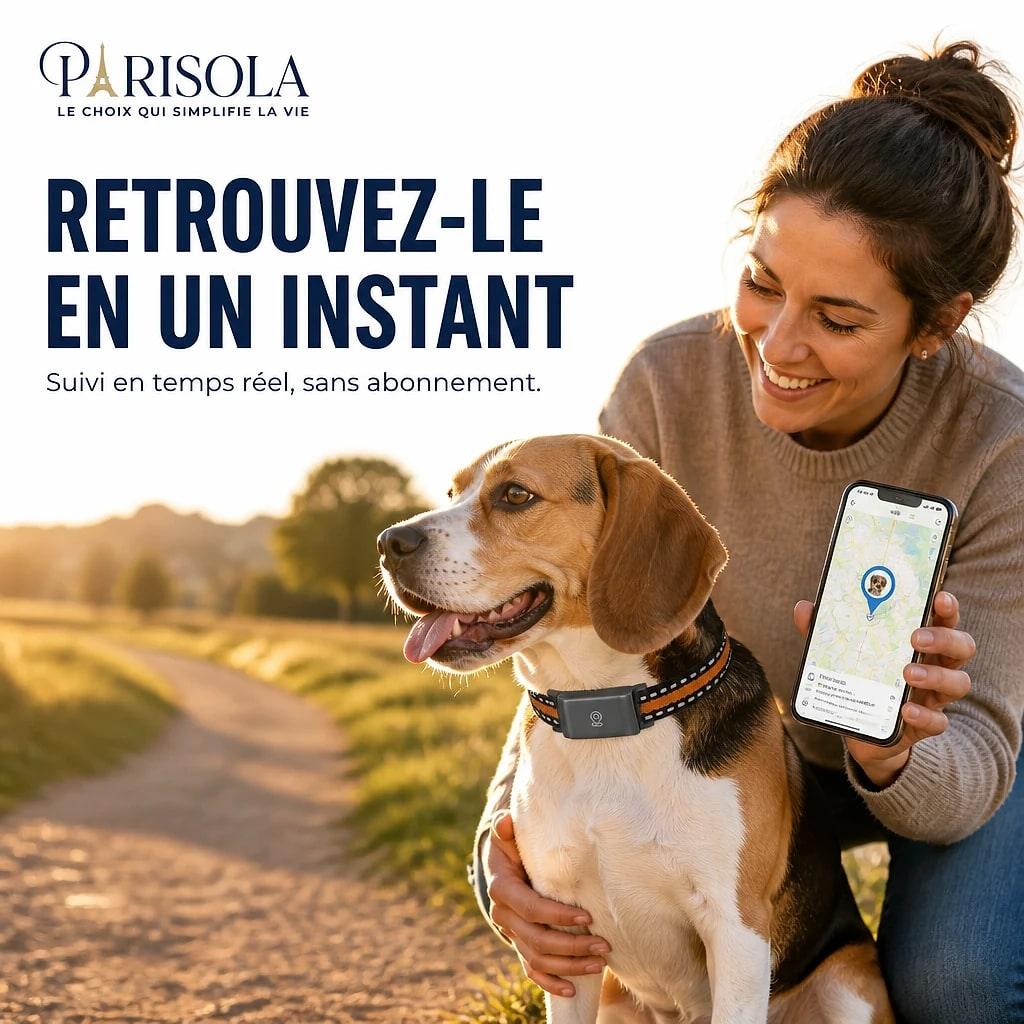 Petrak – Collier GPS Sans Abonnement