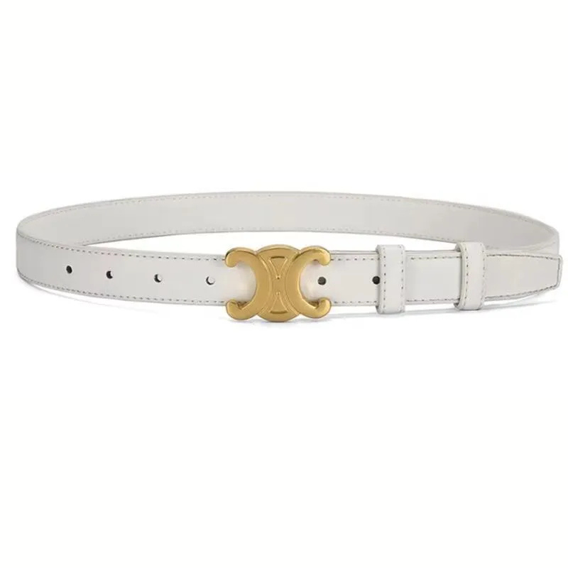 Ceinture cuir synthétique boucle métal dorée largeur 2,5 cm ajustable