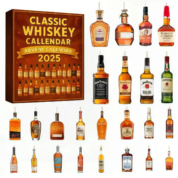Calendrier de l'Avent 24 mini bouteilles décoratives whisky bière boissons collection Noël