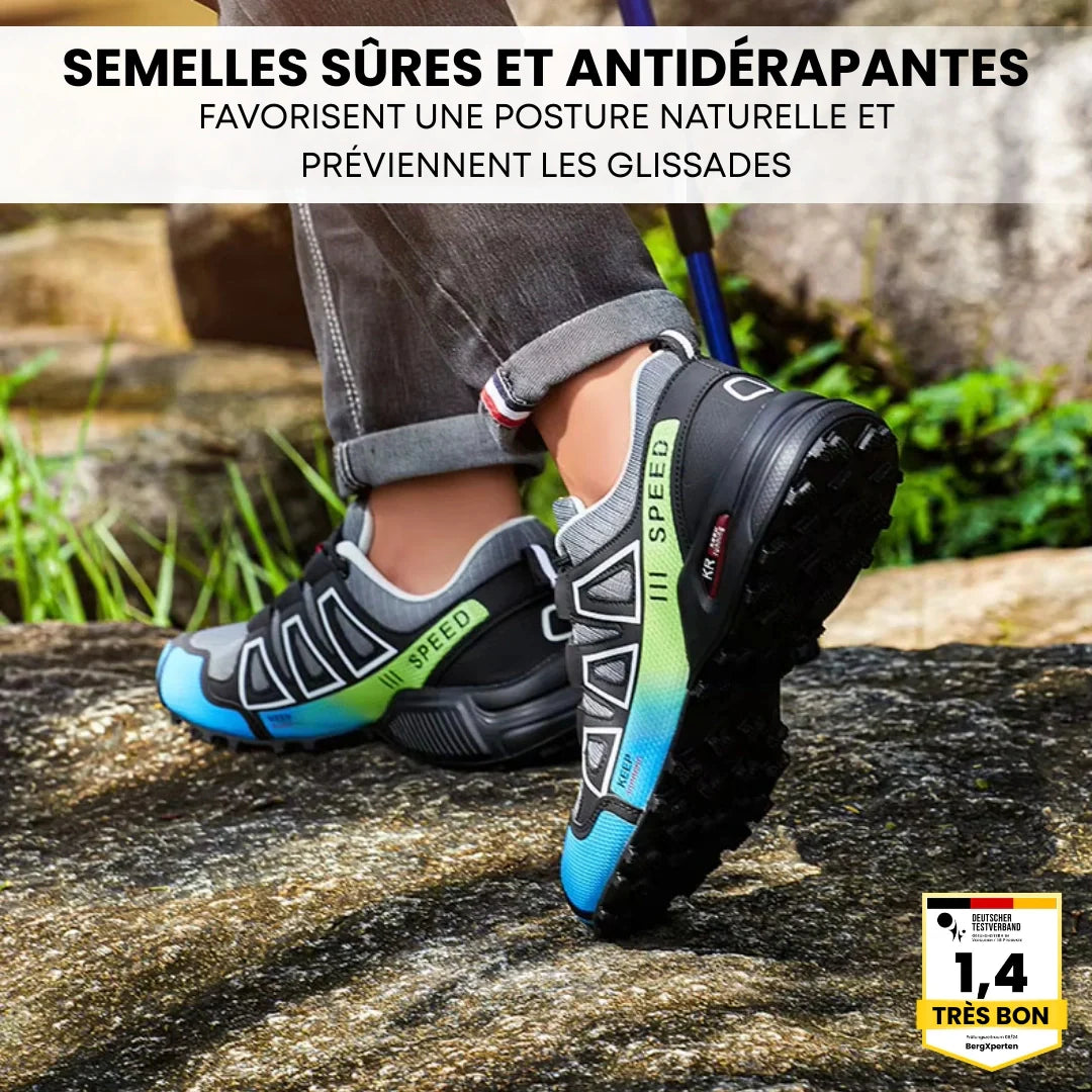 Chaussures de trekking ergonomiques imperméables semelle antidérapante