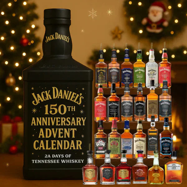 Calendrier de l'Avent 24 mini bouteilles décoratives whisky bière boissons collection Noël
