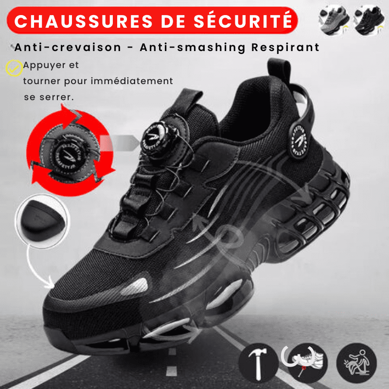 Chaussures de sécurité ultralégères maille semelle EVA caoutchouc