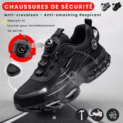 Chaussures de sécurité ultralégères maille semelle EVA caoutchouc