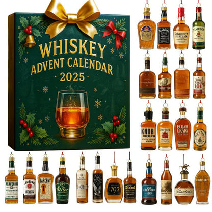 Calendrier de l'Avent 24 mini bouteilles décoratives whisky bière boissons collection Noël