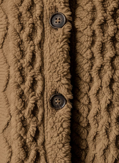 Cardigan polaire femme avec capuche coupe confortable