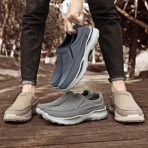 Baskets slip-on homme toile semelle EVA caoutchouc sans lacets