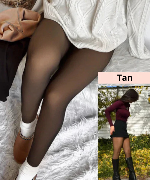 Collant femme doublé polaire chaud isolation thermique