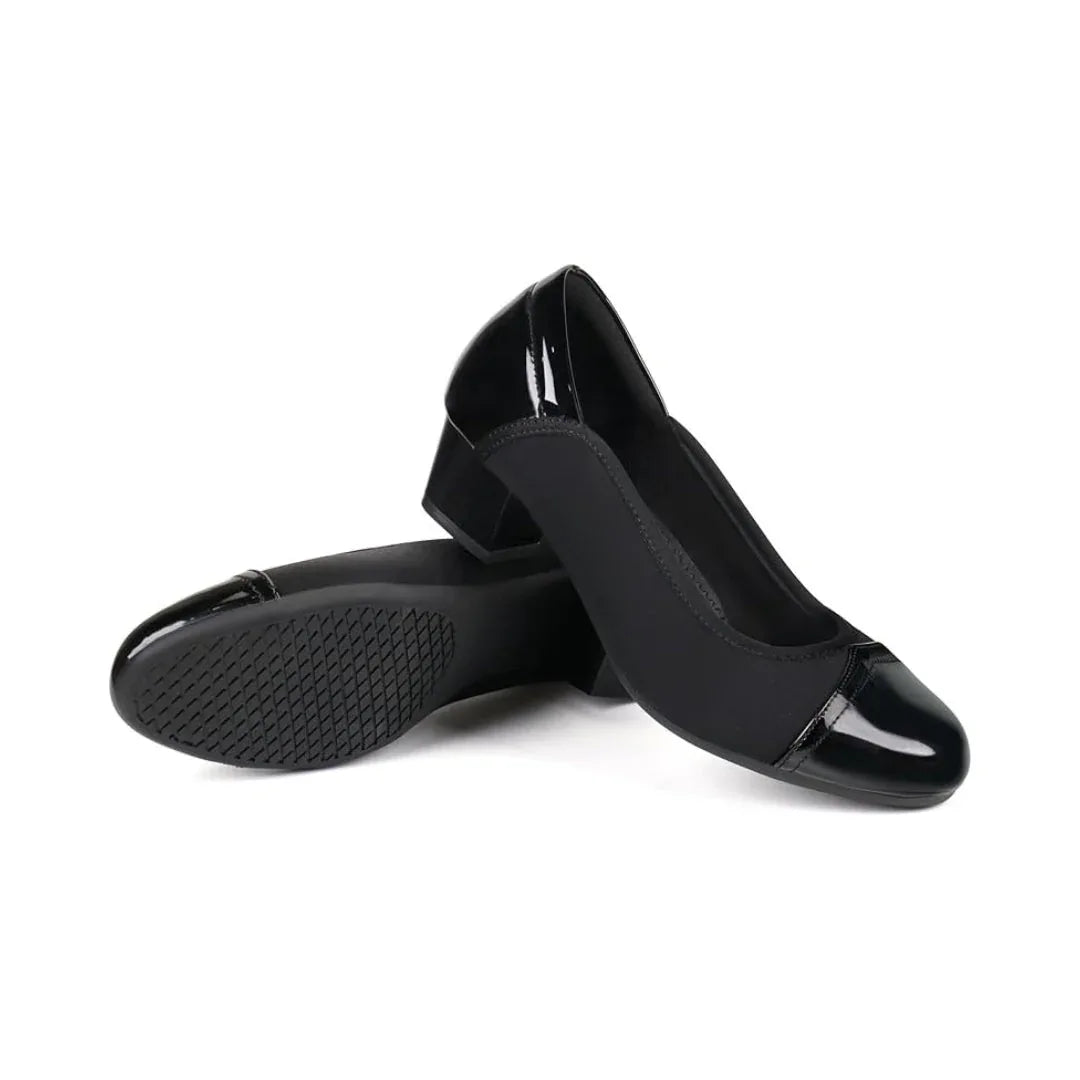 Mocassins femme à talon bas confort orthopédique avec embout souple - Parisola