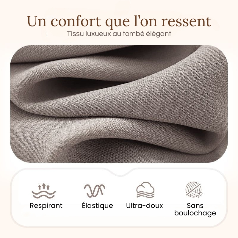 Ensemble femme élégant trois pièces veste haut pantalon