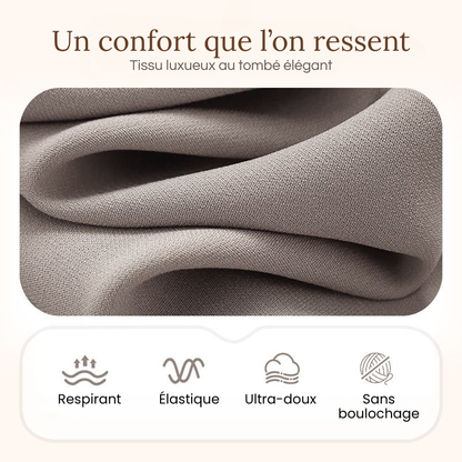 Ensemble femme élégant trois pièces veste haut pantalon