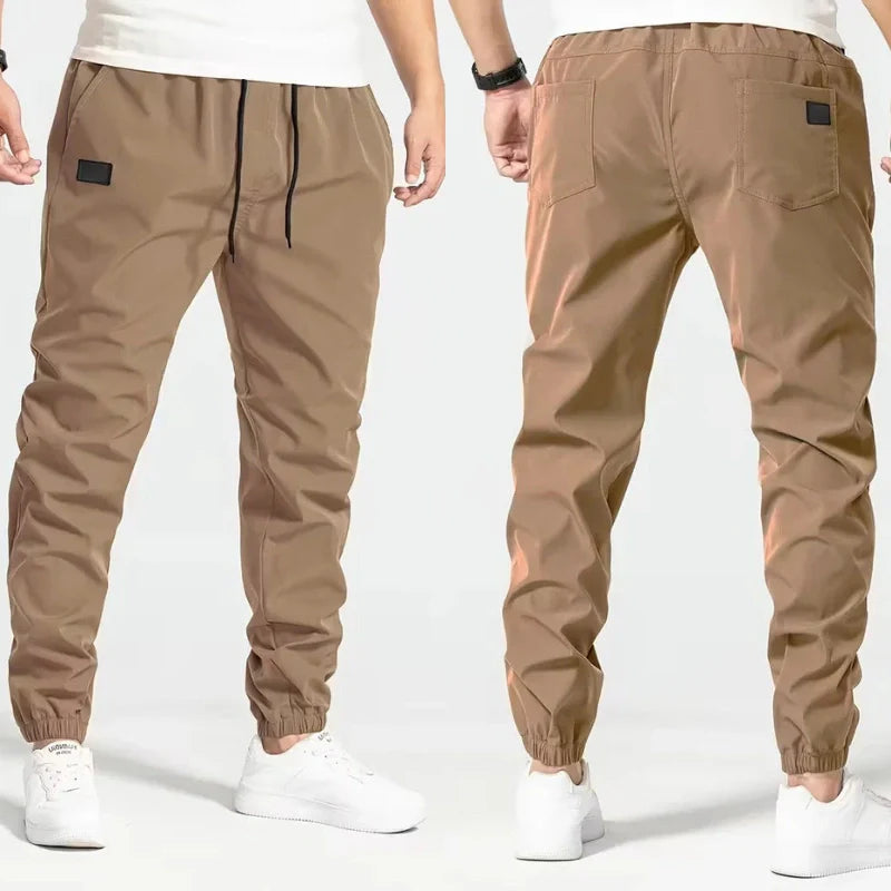 Pantalon cargo homme résistant multi-poches coupe ample