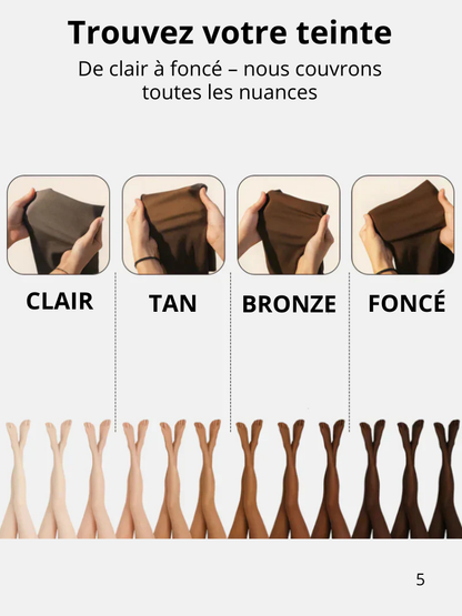 Collant femme doublé polaire chaud isolation thermique