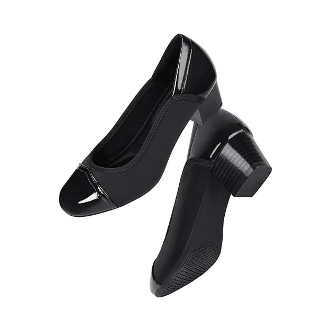 Mocassins femme à talon bas confort orthopédique avec embout souple - Parisola