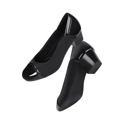 Mocassins femme à talon bas confort orthopédique avec embout souple - Parisola