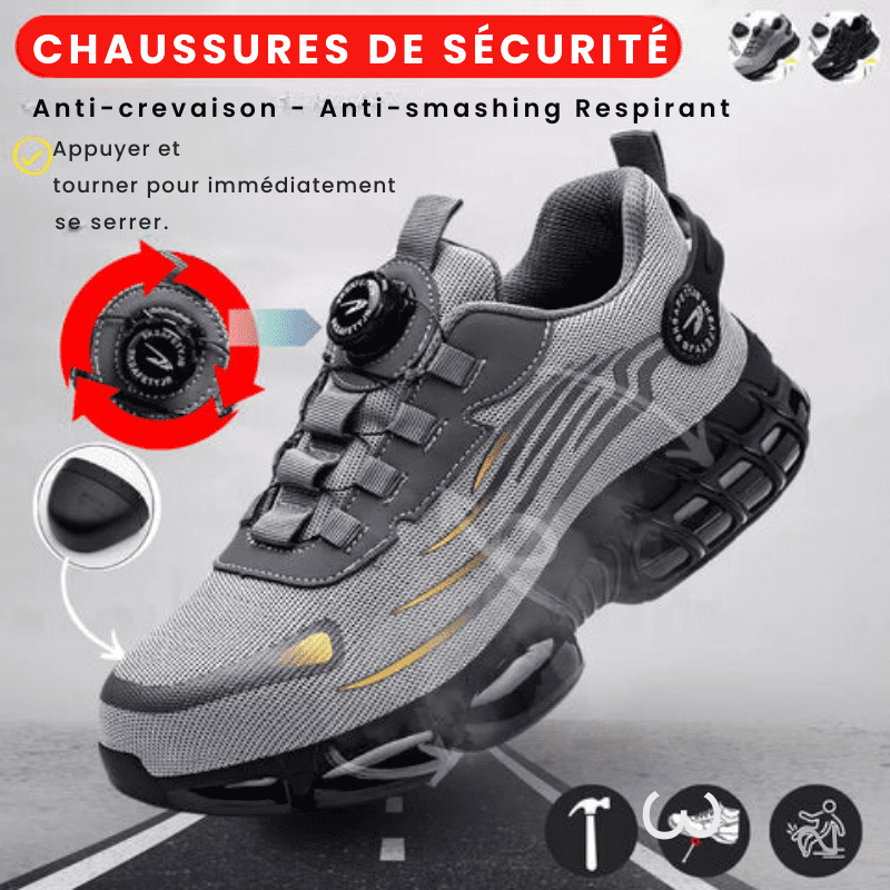Chaussures de sécurité ultralégères maille semelle EVA caoutchouc
