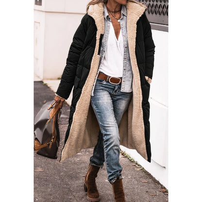 Parka longue femme imperméable capuche hiver chaude