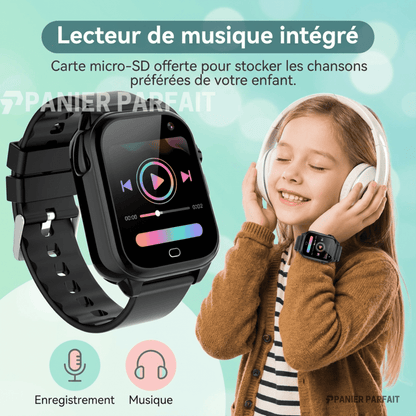 Montre intelligente enfant écran tactile 1,44 po appareil photo jeux MP3