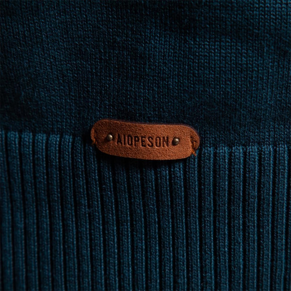 Pull zippé homme col montant confort chaud