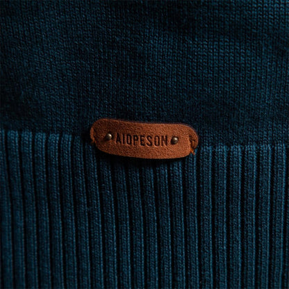 Pull zippé homme col montant confort chaud