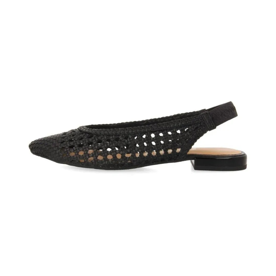 Ballerines slingback femme en cuir tressé, ajourées et respirantes - Parisola