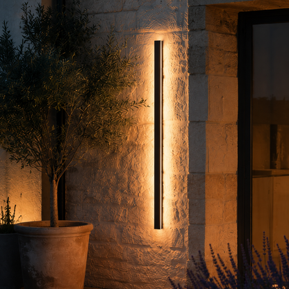 Applique murale extérieure LED IP65 métal acrylique dimmable