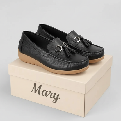 Mocassin orthopédique femme cuir synthétique semelle EVA slip-on