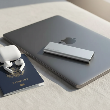 Disque dur externe 4 To USB-C compatible Windows macOS plug-and-play
