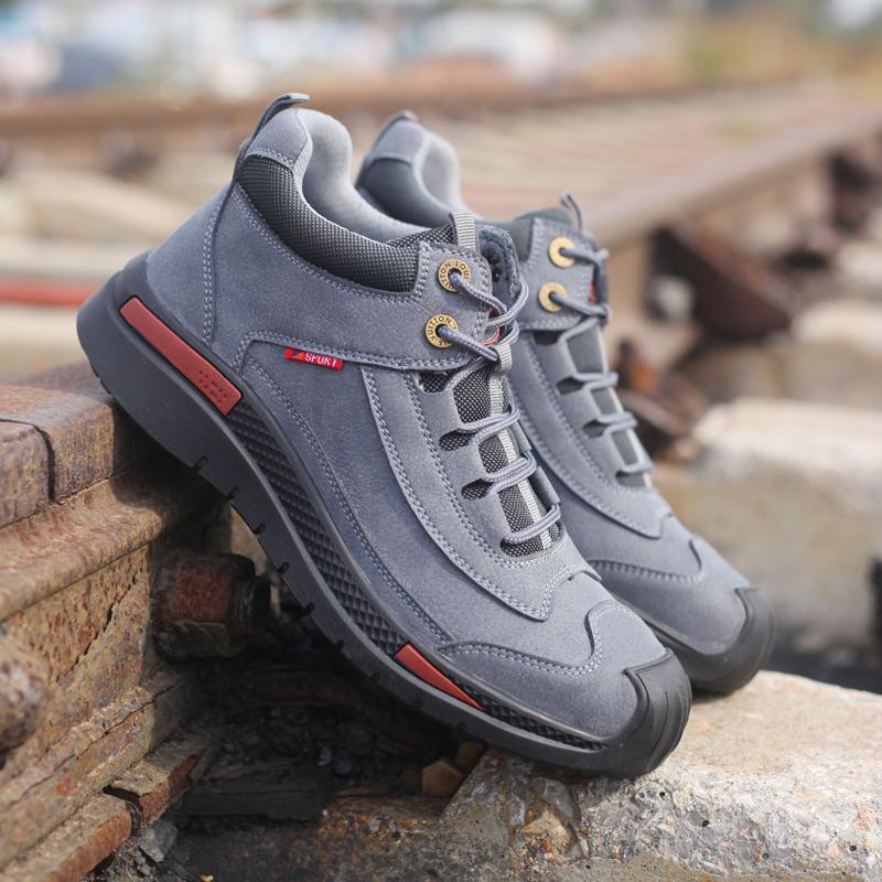 Bottes homme cuir synthétique semelle EVA caoutchouc résistantes
