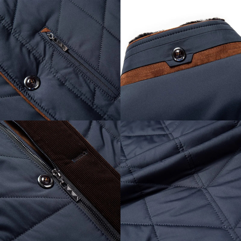 Veste homme suède douce froide coupe classique