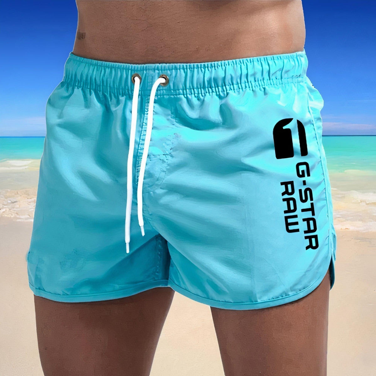 Maillot de bain homme séchage rapide design épuré plage ville S-3XL